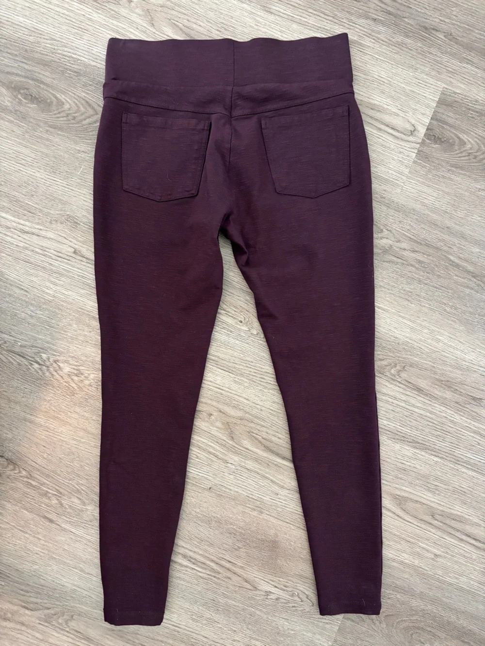 Matty M Control Top High-Waist Plum Maroon Leggings